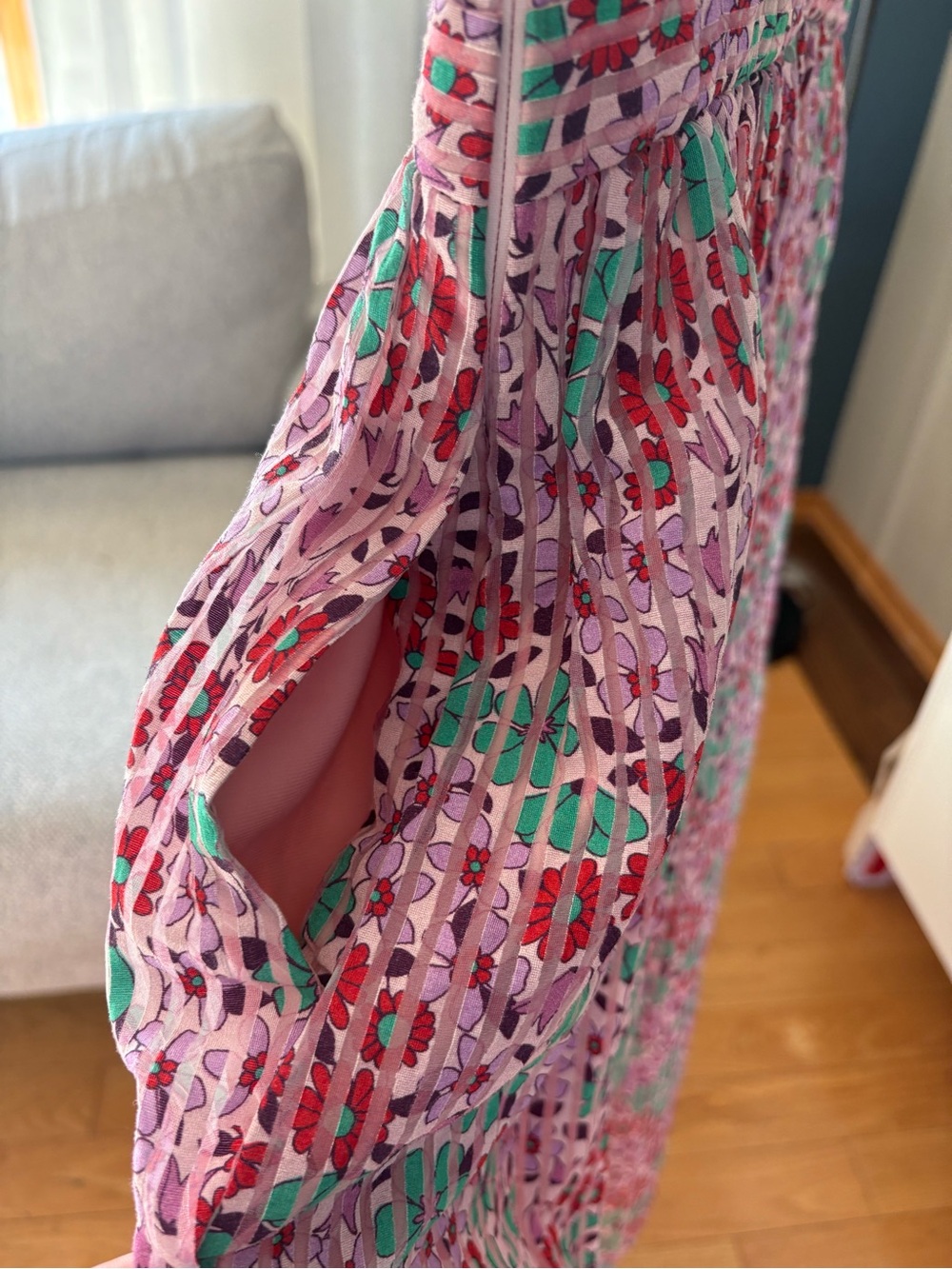 Kate Spade Floral Medley Burnout Midi Dress - Sz 2 Style Number: NJMUB409 - Picture 8 of 14
